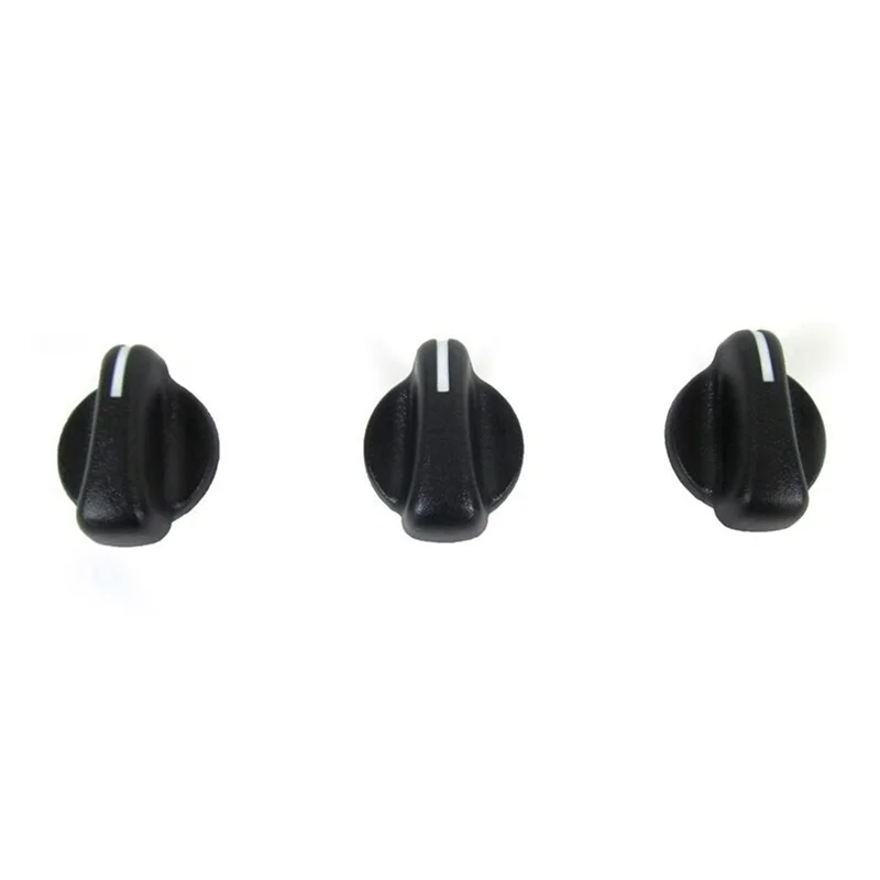 

3Pcs Car A/C Heater Climate Control Switch Knobs Dials Cover for 1999-2005 Jeep Wrangler 05011218AC