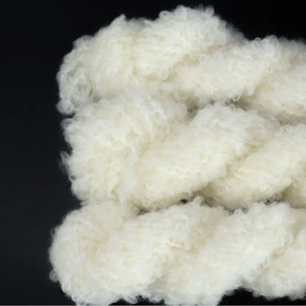 Undyed White Blank Yarn,  Superfine Merino Wool Big Loop Base Yarn, Special Dyeable Raw Thread