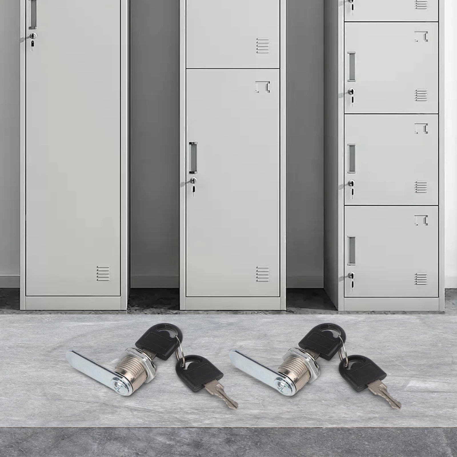 Efficient 2PCS Zinc Alloy Cam Lock Perfect for Various Surfaces Including Metal and Wood Enhances Security for Your Items