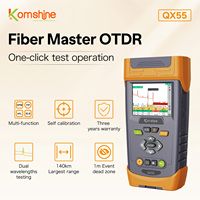 KOMSHINE Optical Time Domain Reflectometer Handheld OTDR QX55 SM 1310 1550nm With VFL OPM OPS Link Map Support Self-calibaration