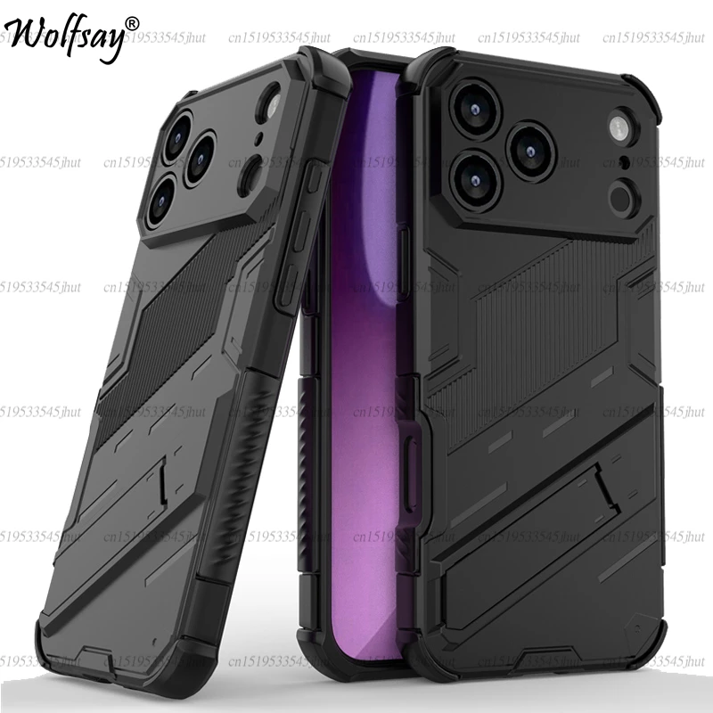 

Чехол-держатель для телефона для iPhone 17 Pro Max, противоударный защитный чехол для ПК, задняя крышка для iPhone 17 Pro Max, чехол для iPhone 17 Pro 17 Air