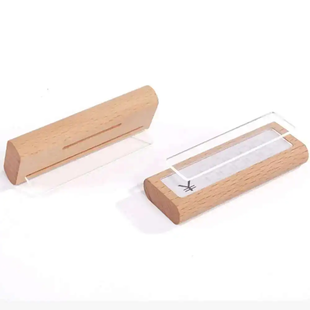 سعر التجزئة الخشبية مكعبات الدولار قابل للتعديل المفاجئة عدد أرقام عصا الهاتف ساعة مجوهرات البضائع عداد عرض موقف العلامة #2