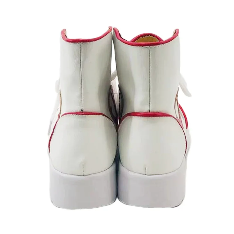 Anime Man Denji Cosplay Shoes Anime Cos White Boots Comic Denji Cosplay Costume Prop Shoes for Con Halloween Party