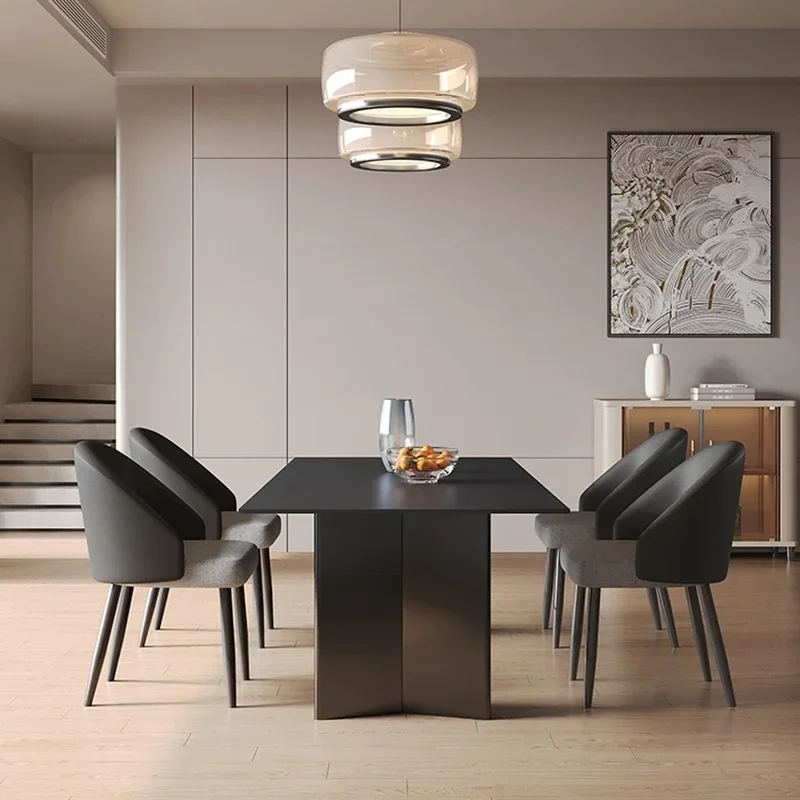 

Luxury Modern Dining Table Console Salon Nordic Balcony Restaurant Chairs Dining Table Portable Juegos De Comedor Furniture