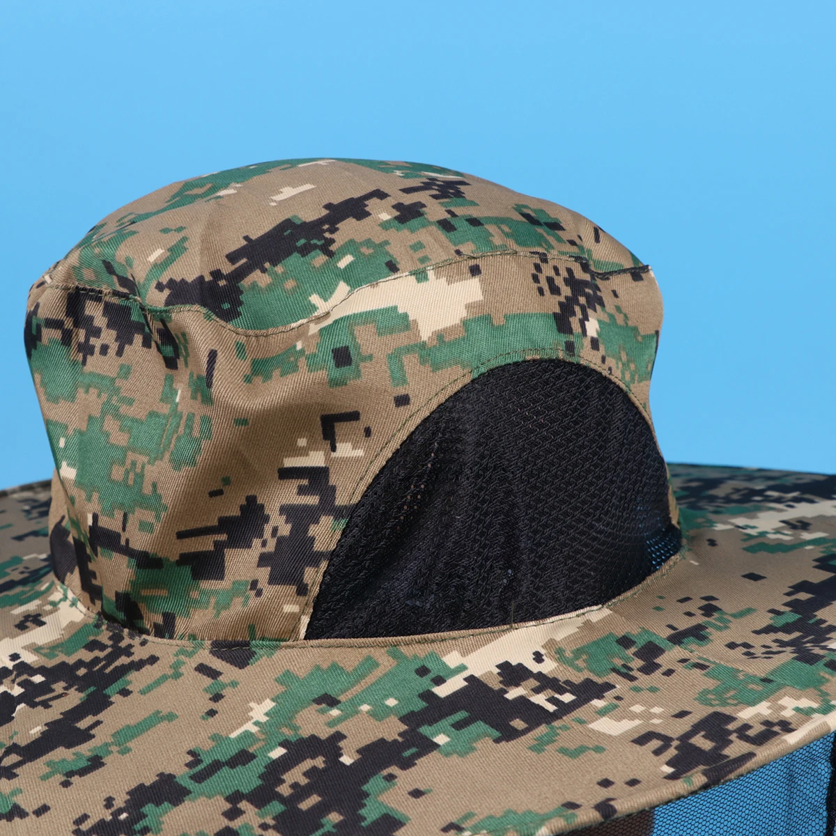 

1PC Face Neck Protection Netting Hat Anti-Bite Boonie Hat for Fishing Outdoor Beekeepers (Pattern 1)