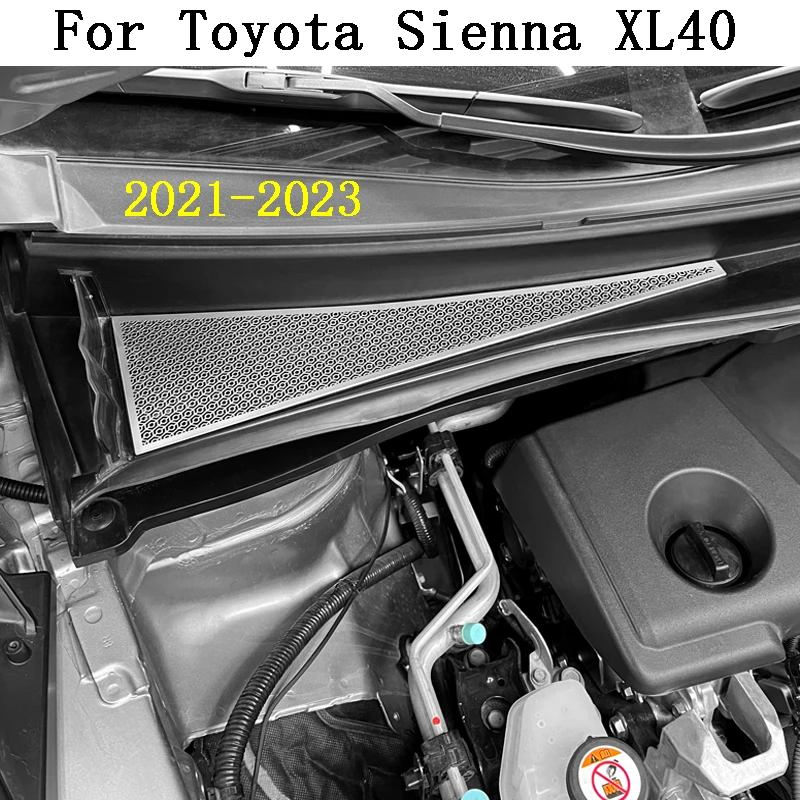 For Toyota Sienna 4th XL40 2020 2021 2022 2023 insect net decoration cover engine air intake protection