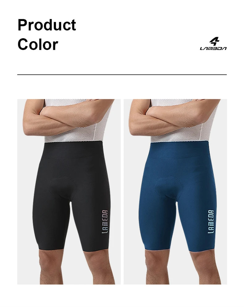 LAMEDA Herren-Radlerhose mit Stoßdämpfungspolster MTB-Shorts Rennrad-Kurzhose Sommer-Fahrradbekleidung Fahrradkleidung für Männer – Detail 4