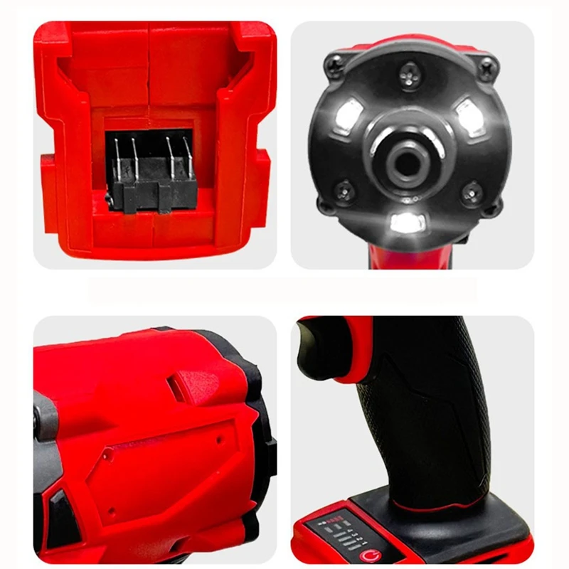 Brushless Impact Driver For Milwaukee 18V Cordless Rechargeable Lithium Battery 1/2 Impact Wrench Screwdriver Power Tool