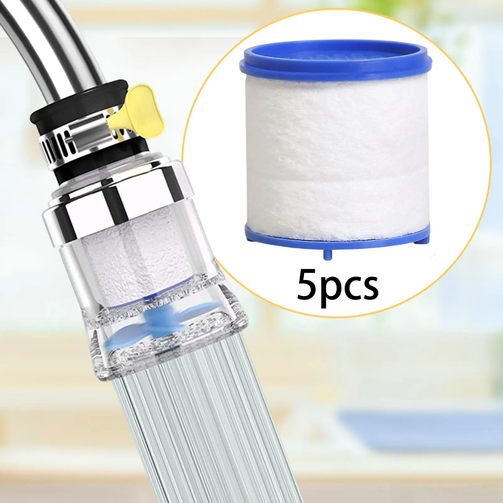 Modernes Wasserhahn-Set, eingebauter Filter, elegantes Design für Küche oder Badezimmer