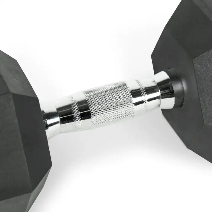 

20lb Rubber Hex Dumbbell, Single
