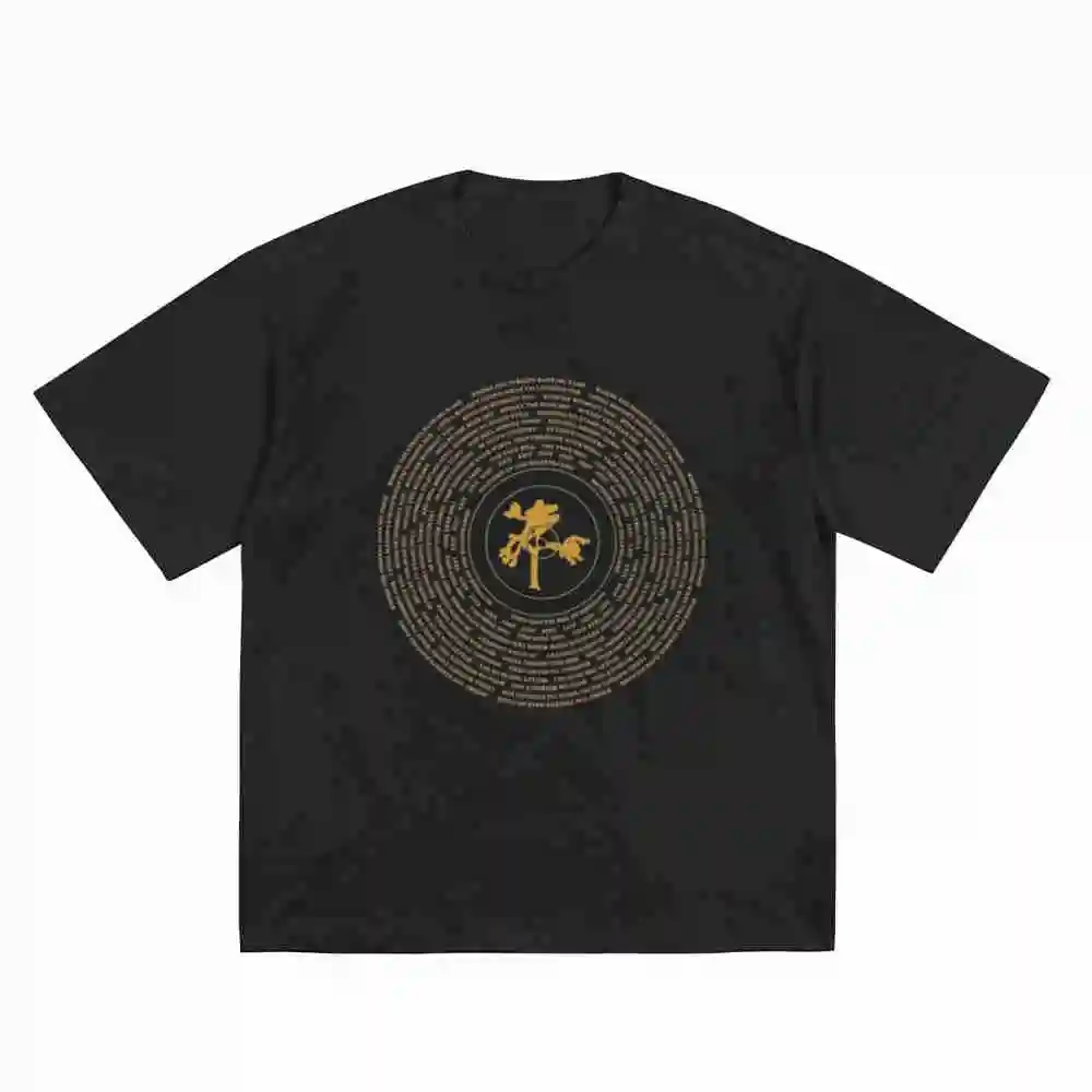 U2 Joshua Tree Vinyl Record Short Sleeve Tee 100% Cotton T-Shirt