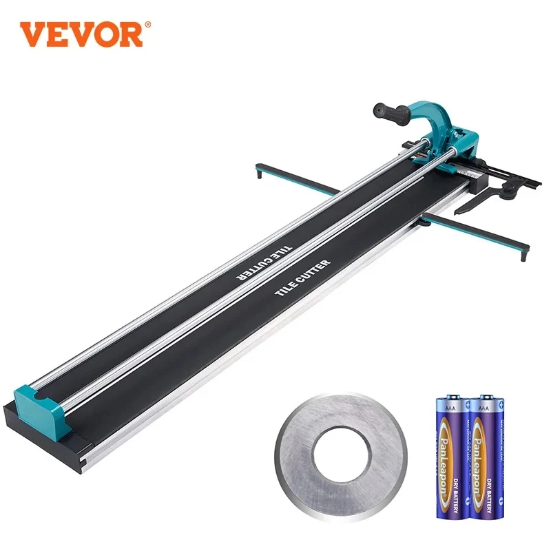 VEVOR Manual Tile Cutter Laser Positioning Single Rails W/ Supporting Feet Professional Push Knife for Cutting Ceramic Porcelain