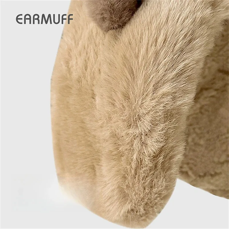 الكرتون الدببة الضخمة آذان غطاء للأذنين الكورية رقيق سميكة رباط شعر دافئ للفتيات ماكياج الشعر الأطواق موضة سماعات الأذن