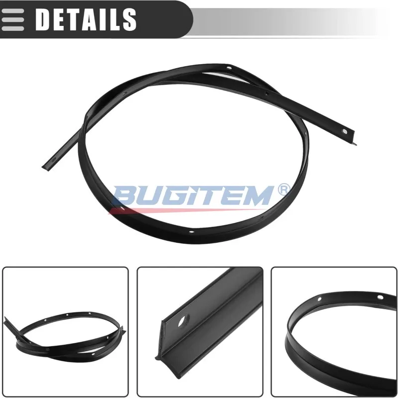 Car Front Bumper Hood Seal & Rivets Kit Replace OE 68051392AA For Dodge Challenger 2008-2022 Hood Bumper Weatherstrip