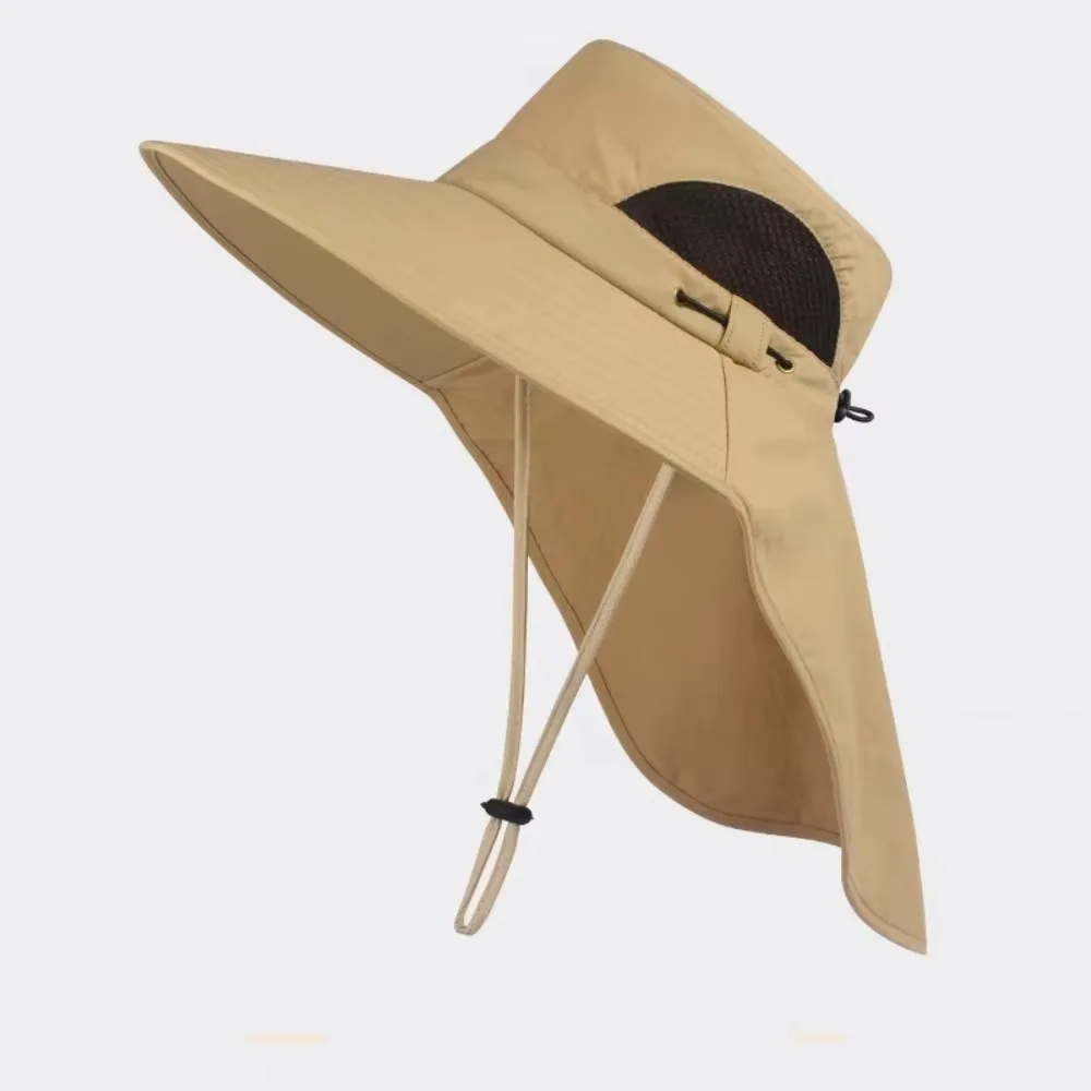 

Fishing Caps Caps Mask Set Bucket Hat Sunscreen UV Protection Fisherman Hat Adjustable Chin Rope Wide Brim Sun Hat Outdoor