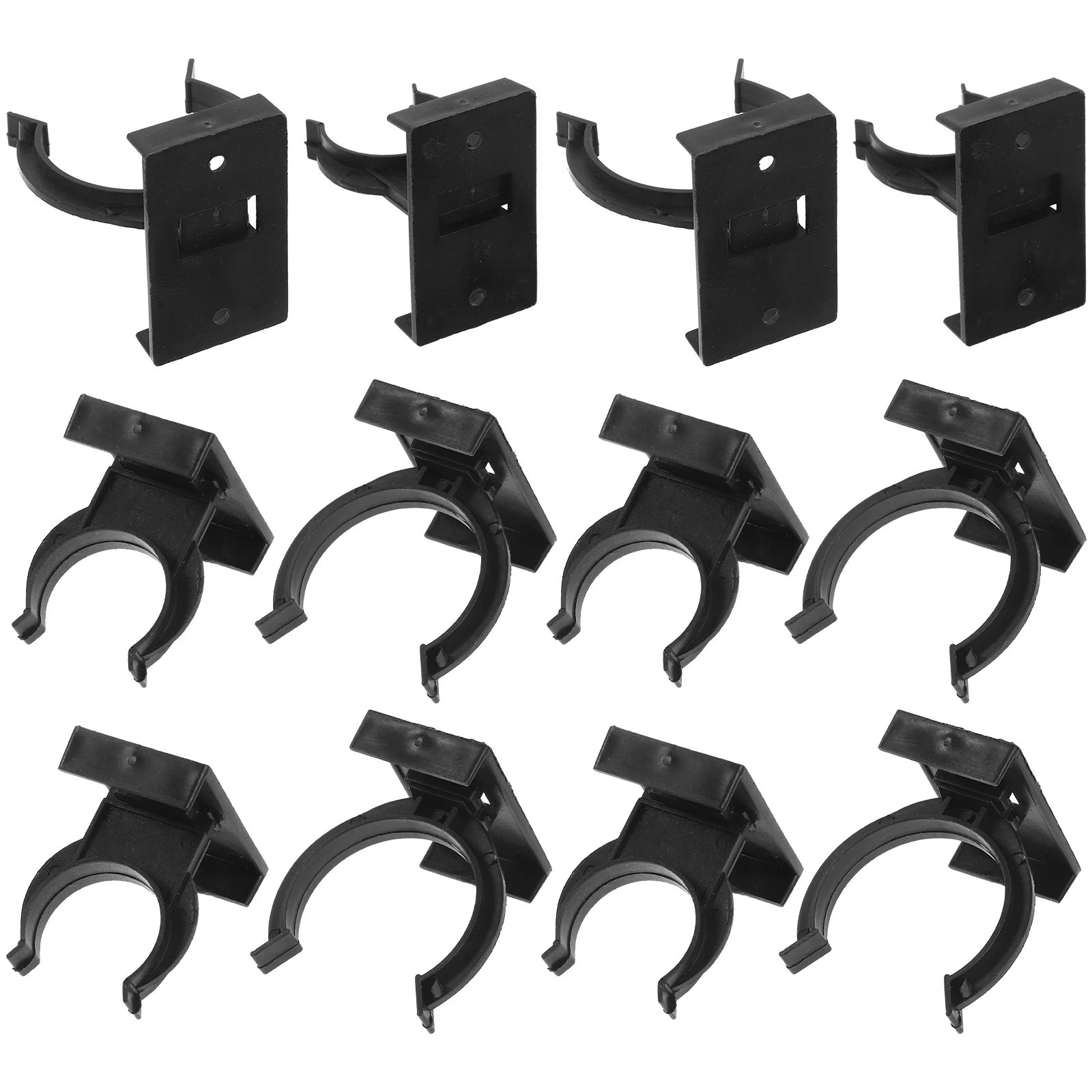 20 Pcs Cabinets Foot Buckle Furniture Accessory Kick Board Plinth Clips for Chairs Raiser Kitchen Leg Black Baby