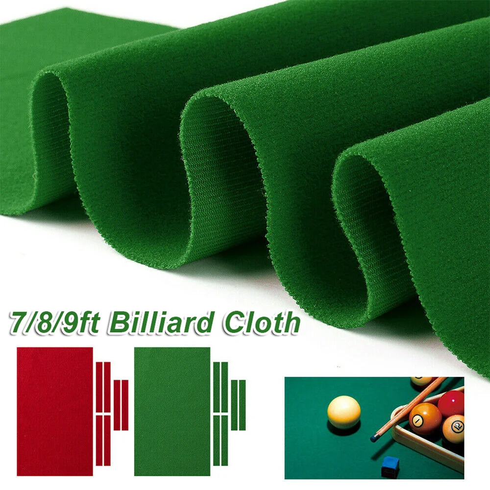 6pcs Strips Mat Billiard Pool Table Cloth Club Indoor Professional Bar Durable Hotel 7 8 9ft Felt Accessories Cover Sports Game