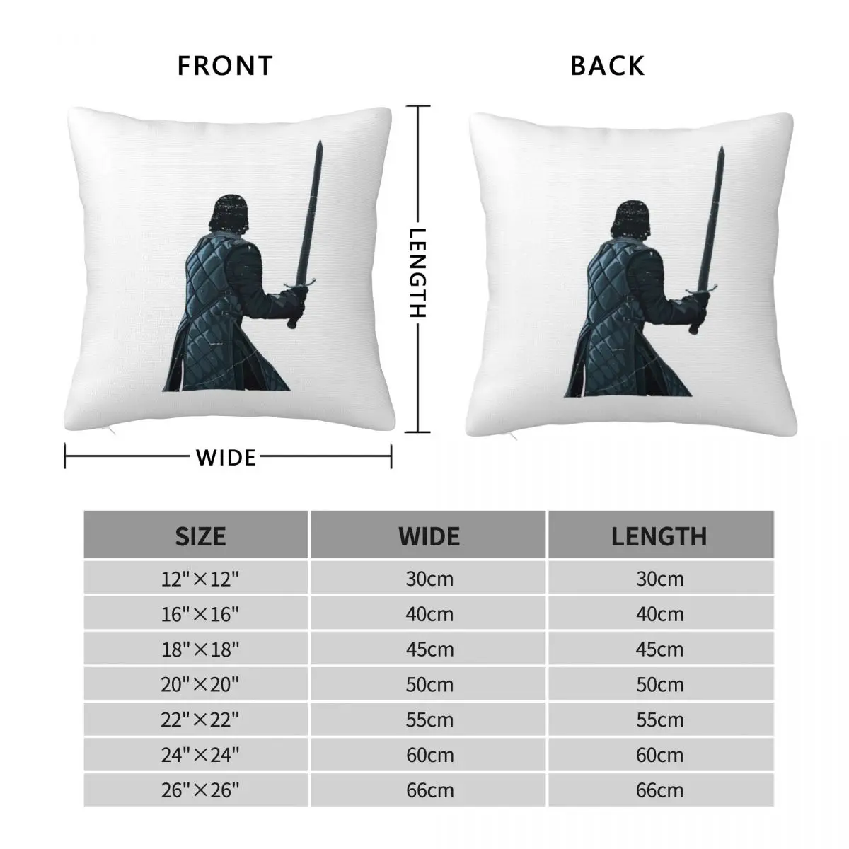 The Epic Battle Pillowcase Polyester Linen Velvet Pattern Zip Decor Home Cushion Cover