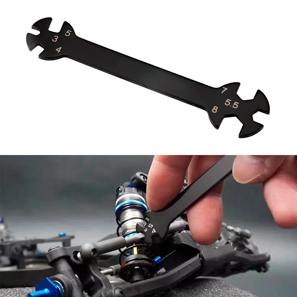9IMOD Multifunction 6 in1 Repair Wrench 3/4/5/5.5/7/8mm Turnbuckle and Nut Spanner Tool for RC Drone Car Boat Off-road Vehicle image 4