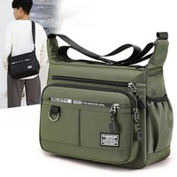 Hot sale Large Capacity Men's Casual Fashion Single Shoulder Crossbody Luxury Messenger Bag Multi-layer Pocket Design Oxford