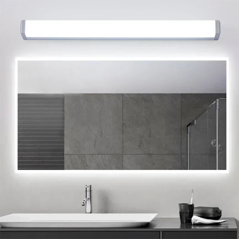 Modern LED Mirror Light 44/58CM Waterproof Wall Lamp For Bathroom Bedroom Dresser Wall Light Home Decor Fixture LED Simple Light