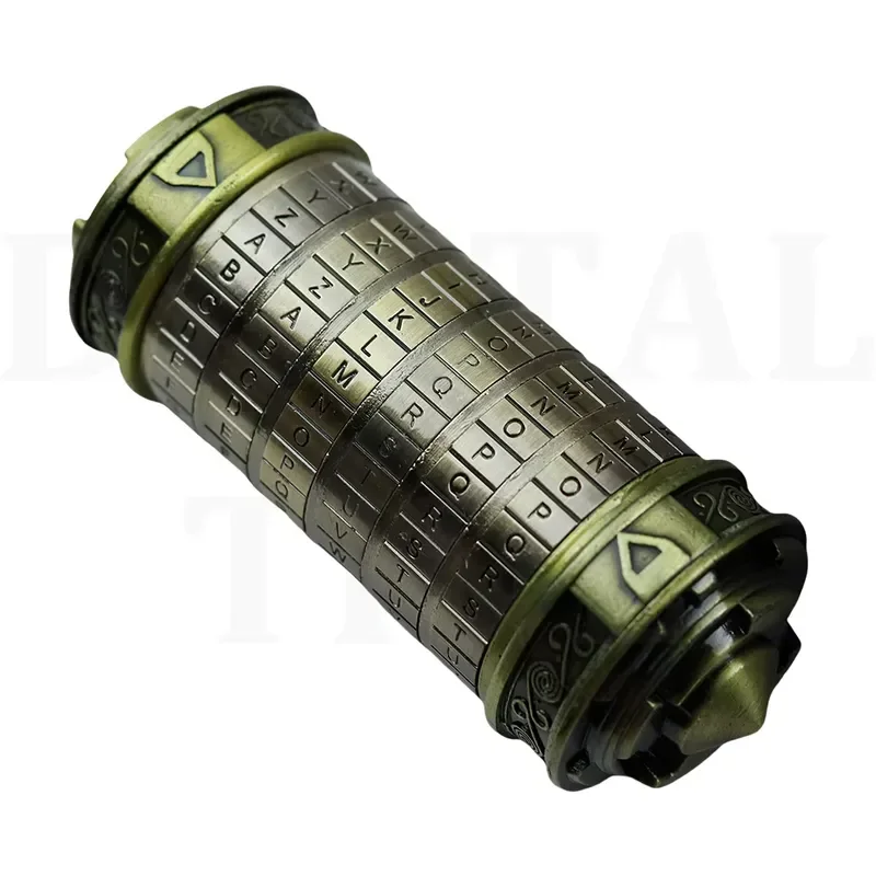 Code Toys Metal Cryptex Locks Da Vinci Educational Toys Valentine'S Day Gift Wedding Gifts Mother'S Day Letter Password