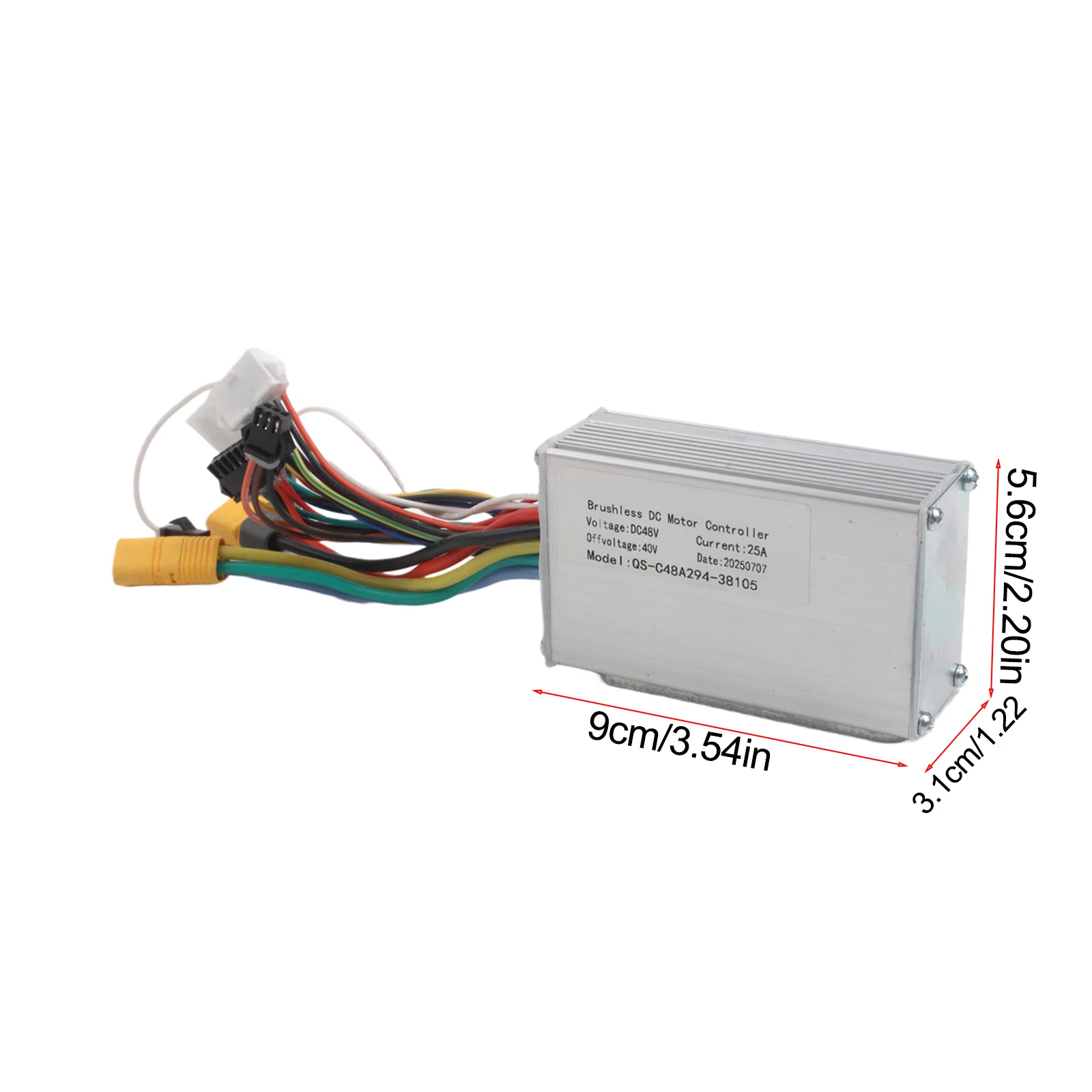 

48V 25A Controller Electric Scooter Component Coordination Good Heat Dissipation Low Malfunction Rate Sturdy Design