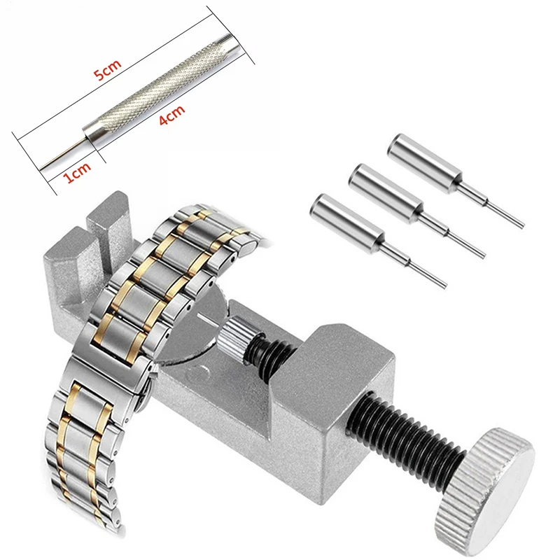 

Watch Band Link Adjust Slit Strap Bracelet Metal Chain Pin Remover Repair Spring Bar Tool Send 1 punching needle