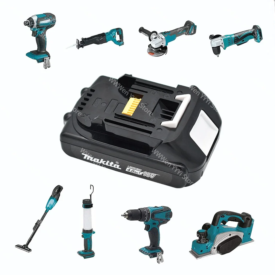 makita 18V Battery 4000mAh Rechargeable Li-ion Replacement Makita Handheld Electric Drill Power Tools BL1850 BL1830 BL1840 4.0Ah