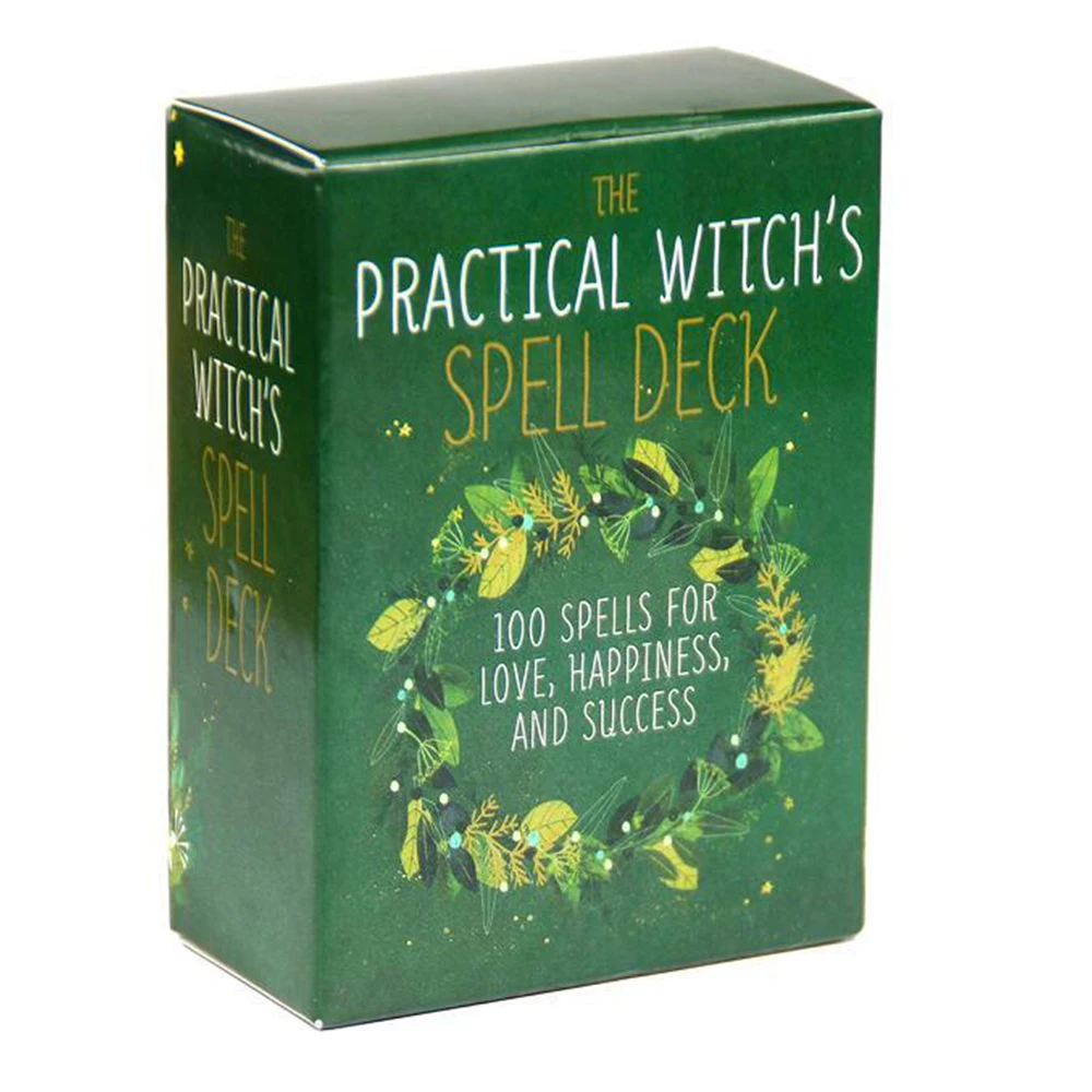 100PCS Practical Witch\'s Spell Oracle Tarot Cards Deck English Tarot Board Games Divination Fate Home Family Entertainment Games