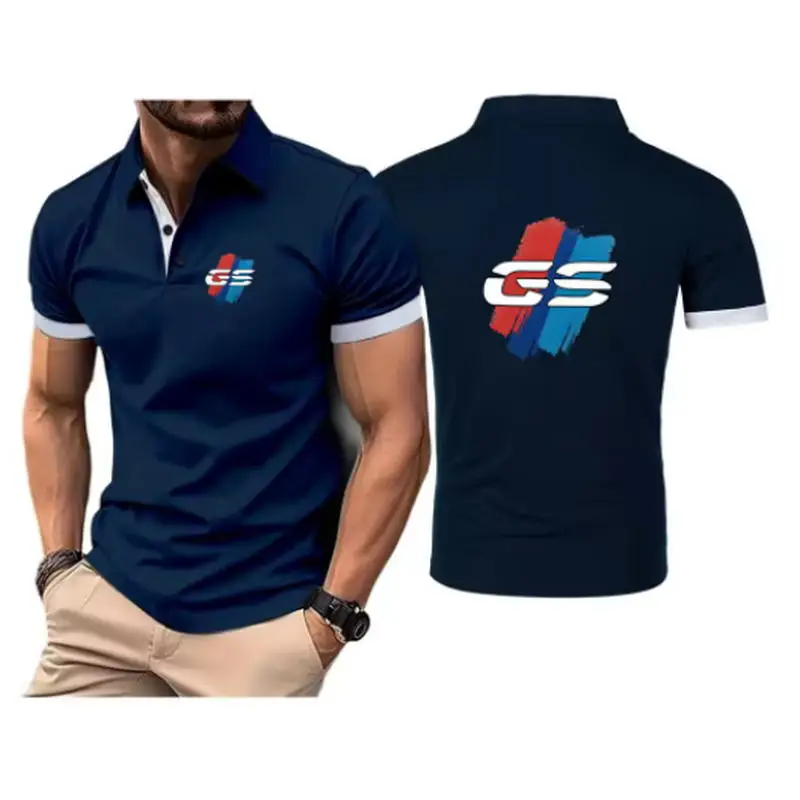 GS Adventure Motorrad-Poloshirt mit Natürlichen Antibakteriellen Eigenschaften, Hochwertig, Luxuriös, mit Kragen, Vielseitig und Atmungsaktiv – Detail 1