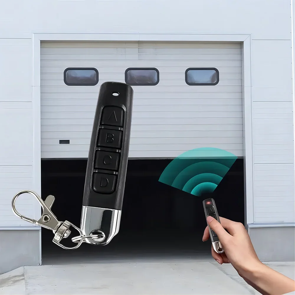 Vier sleutel 433MHZ draadloze afstandsbediening klein volume kleur garagedeur kopie duim afstandsbediening voor huisbeveiligingssysteem