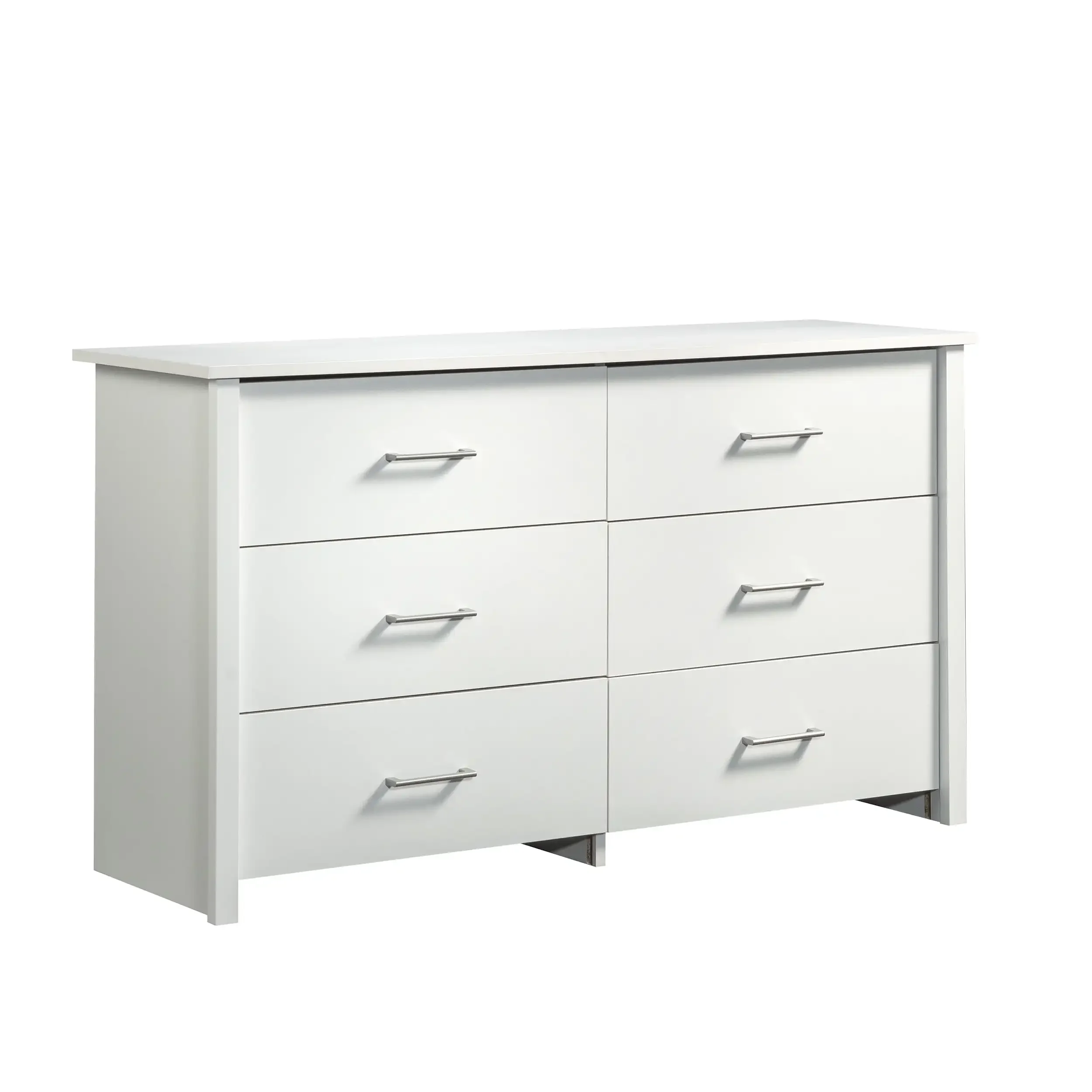 6-Drawer Dresser, Soft White/Black/Walnut/Espresso Finish