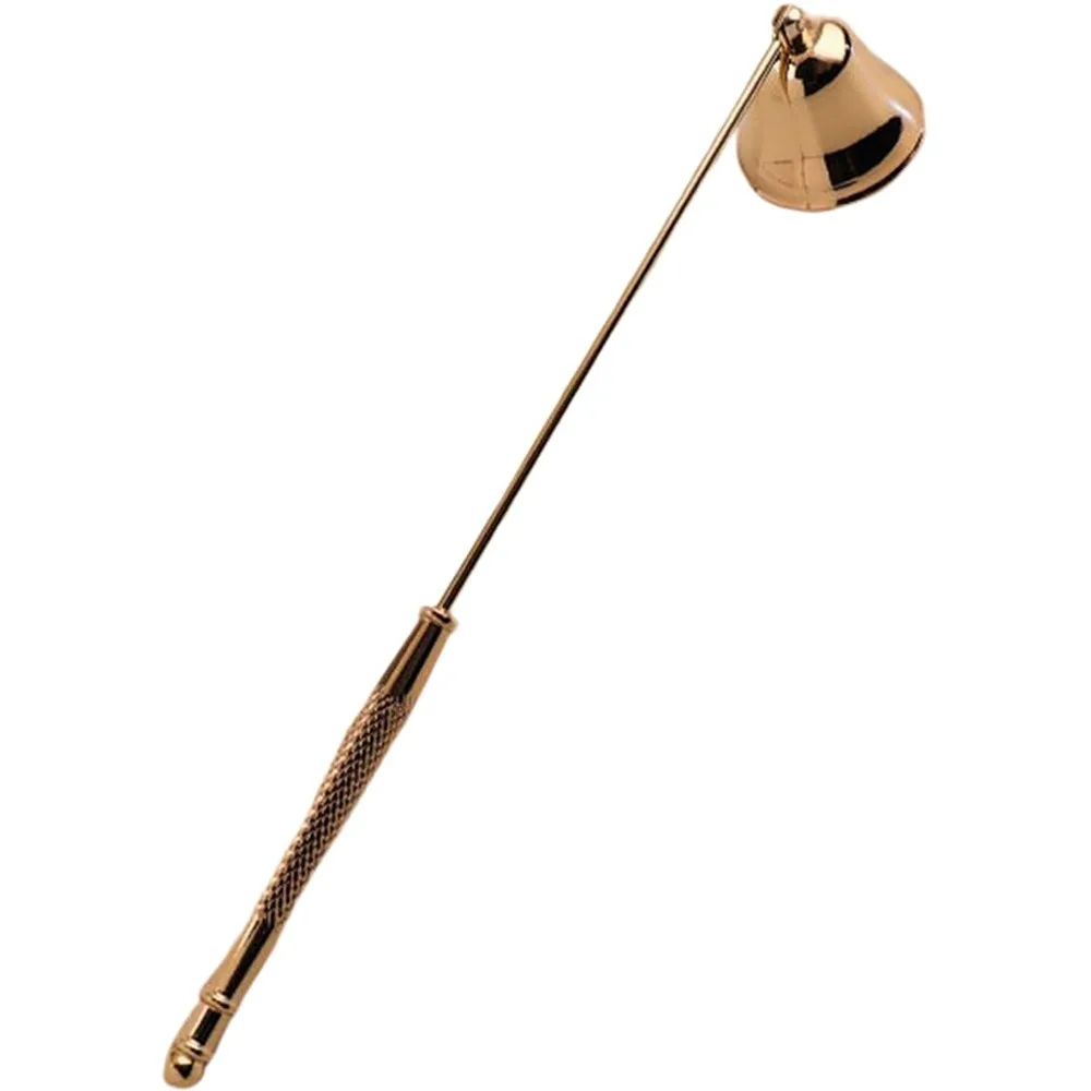 Stainless Steel Candle Extinguisher Bell Shape Cover with Long Handle Candle Stopper Wick Snuffer Anti-Slip