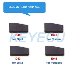 TP09 ID40 for Opel / TP13 ID41 for Nissan A32 / ID42 for Volkswagen VW Jetta / TP16 ID45 for Peugeot Transponder Car Key Chip