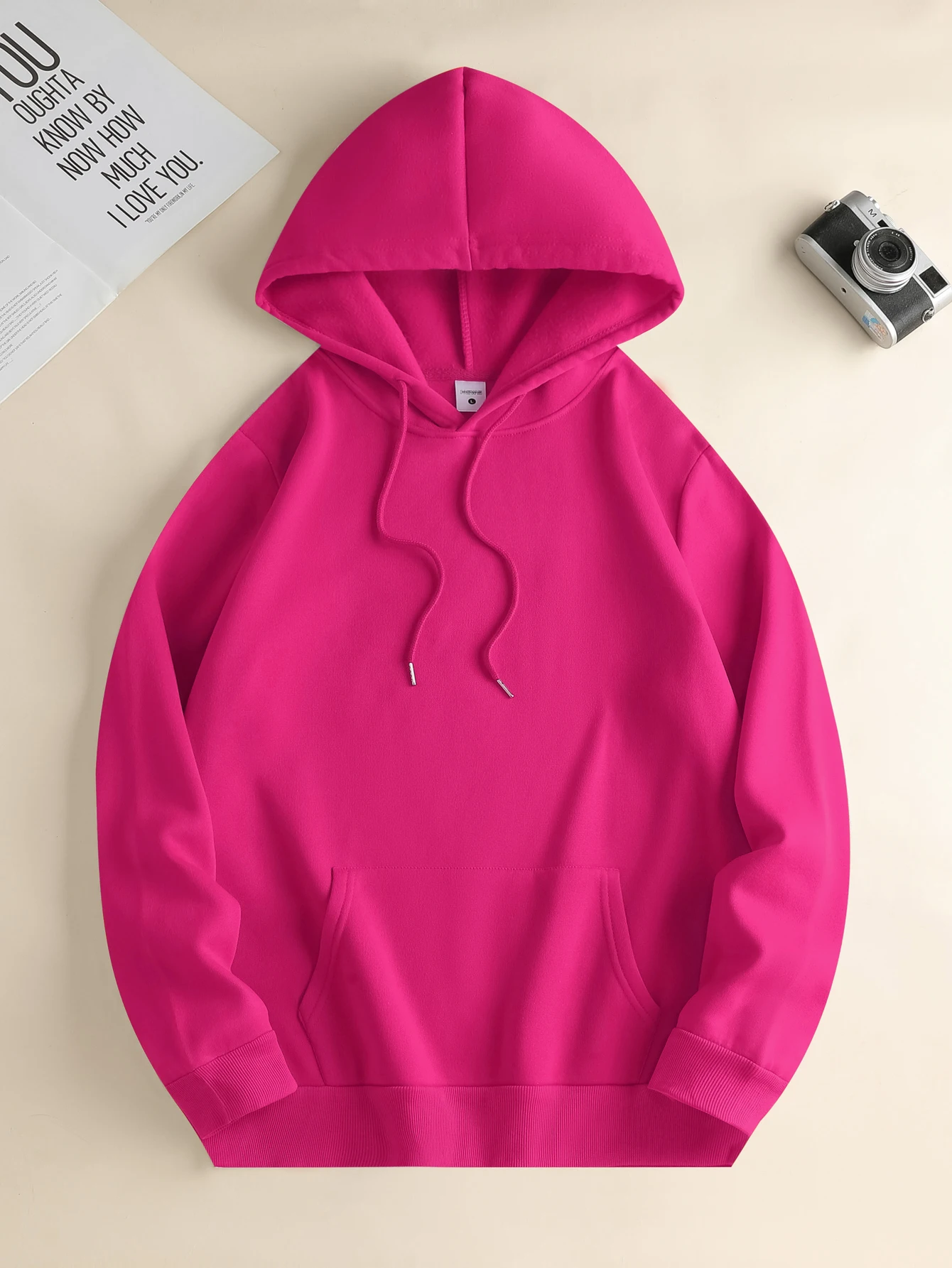 Men's new fashion hoodie, casual daily drawstring hooded sweatshirt, front kangaroo pocket, men's jacket