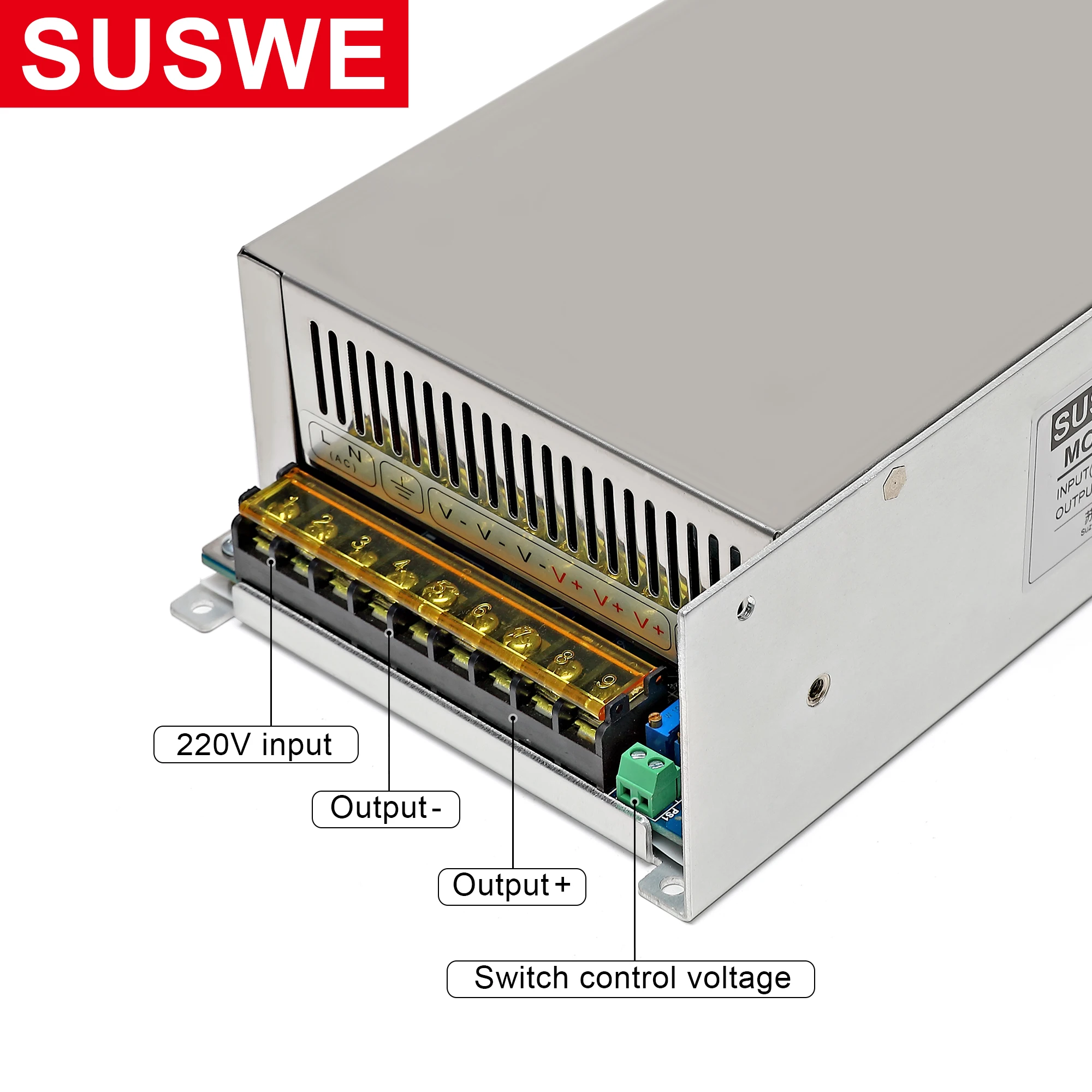 Imagem -03 - Tensão de Controle de Sinal Externo Ajustável 1200w Regulada dc Fonte de Alimentação de Comutação Ajustável 05v 010v