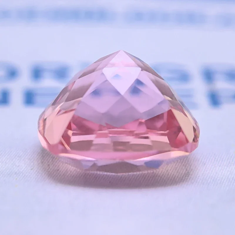 Lab Grown Sapphire Sunrise Pink Color Square Cushion VVS1 Charms Beads Diy Jewelry Making Materials Selectable AGL Certificate