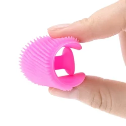 Cepillos de silicona suave para masaje de cabeza de baño de bebé, cepillo para lavar el cabello, peine para el cuero cabelludo, toallita de baño para niños recién nacidos, herramientas para lavar el cabello