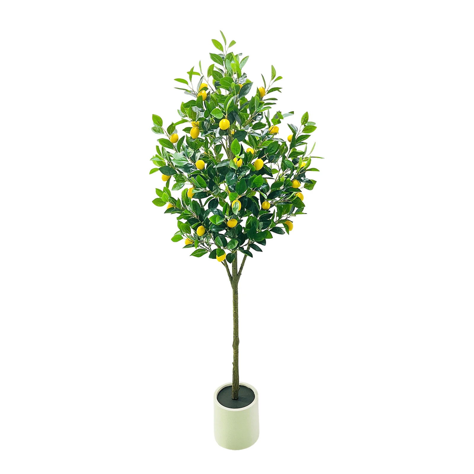 

1 pcs Artificial Fake Lemon Tree Faux Trees Indoor Artificial Trees for Front Porch Living Room Garden Yard Decor
