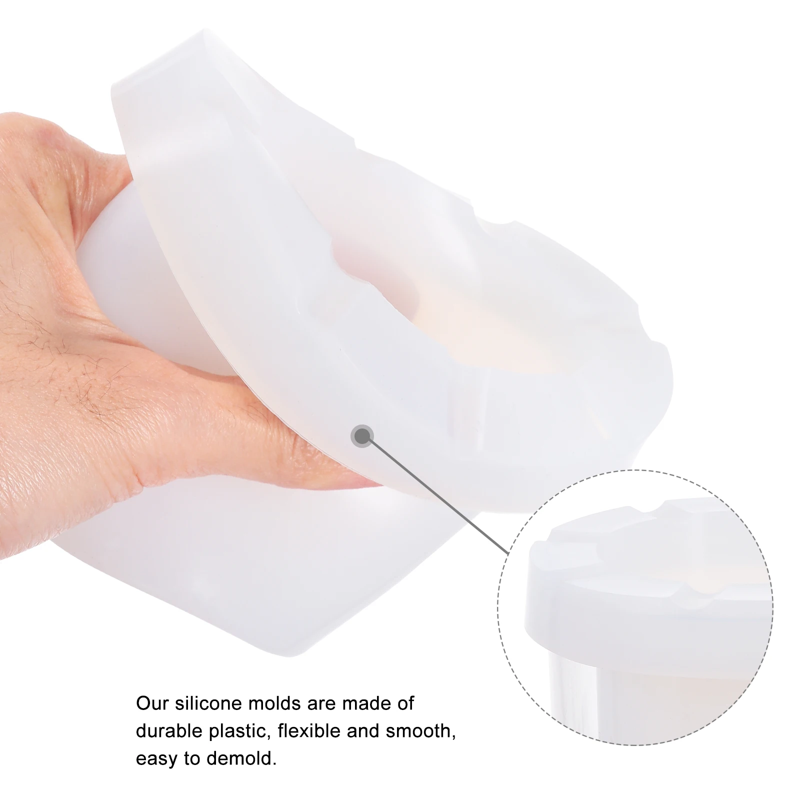 

Mold Cylindrical Forms Decorative Plaster Suite Plastic Body Molds DIY Scented Candles Handicraft Flexible Easy Demold