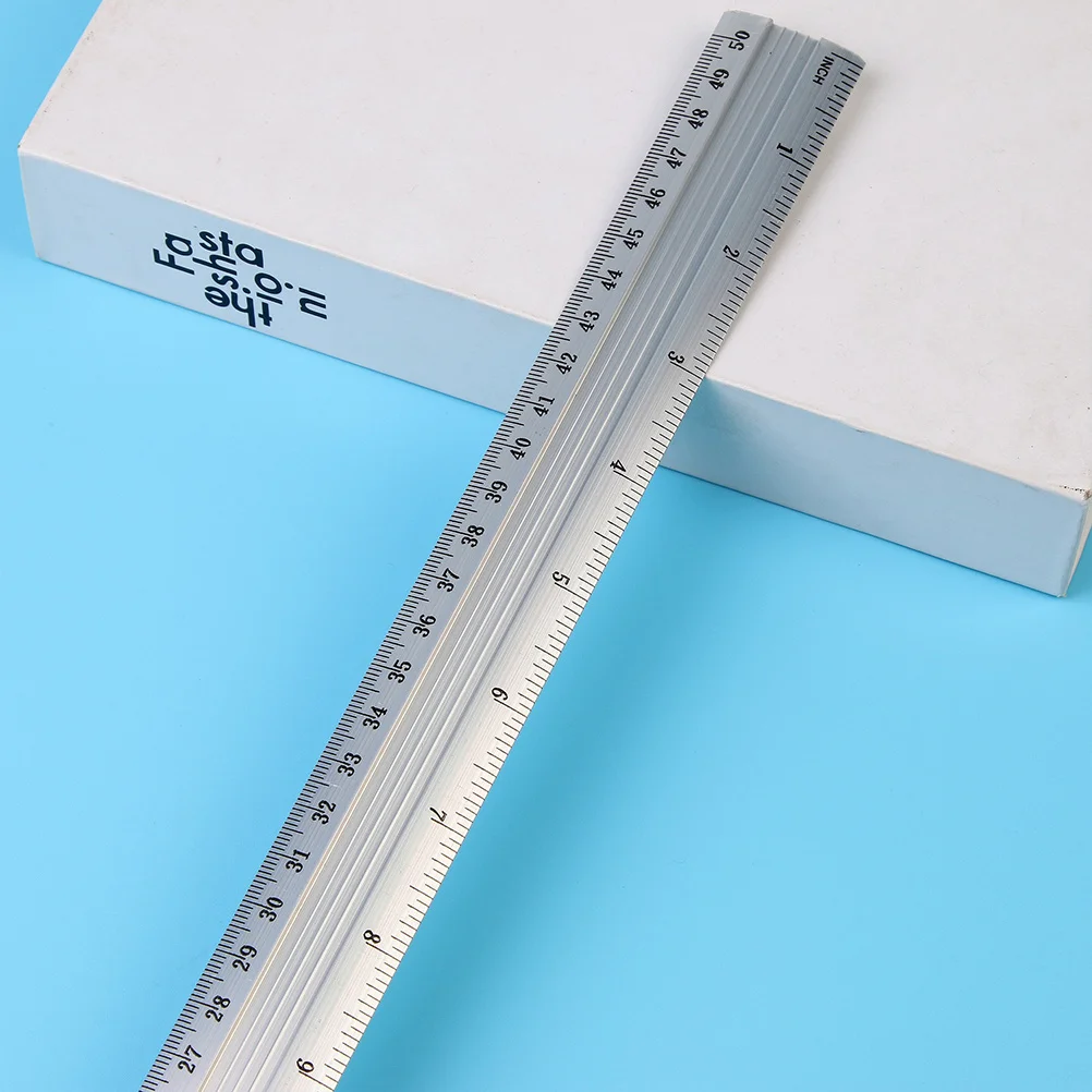 10 قطعة مجموعة مسطرة ألومنيوم مستقيمة 15 مللي متر 20 مللي متر 30 مللي متر 40 مللي متر 50 مللي متر مسطرة معدنية متعددة الألوان للطلاب المهندسين أداة الهندسة المحمولة #1