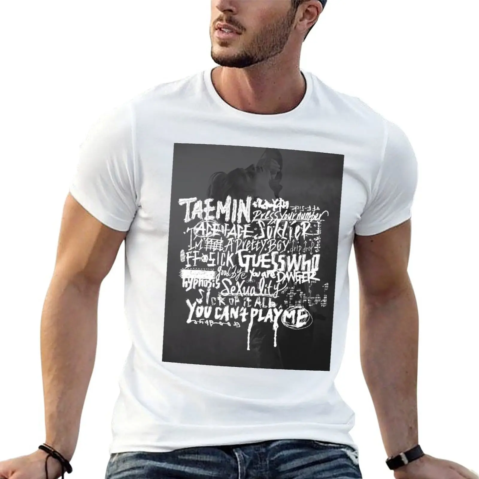 

SHINee TAEMIN OFF SICK CONCERT POSTER T-Shirt t shirts for man graphic funny man t shirts high quality luxury brand T-Shirt