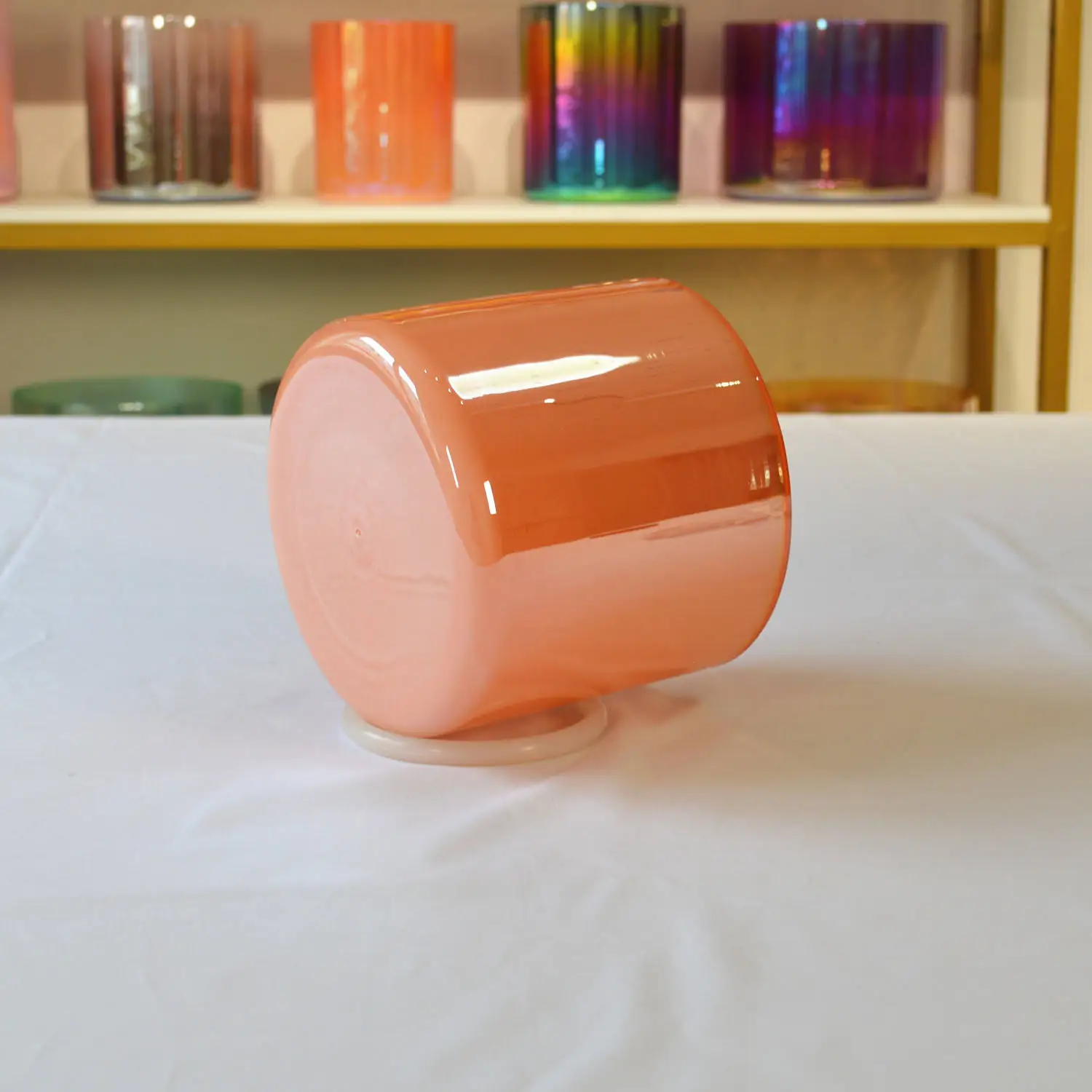 Alchemical Quartz Crystal Singing Bowl Healing Sound Bath 432Hz 440Hz Copper Pink Crystal Sound Bowls for Yoga Meditation