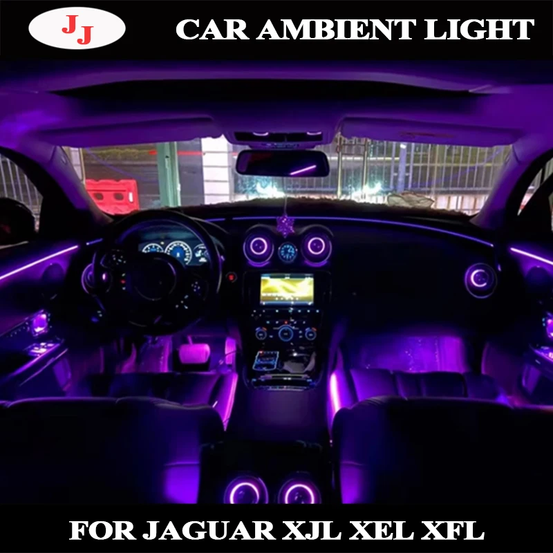 Led Ambient Light For Jaguar Turbo Air Vent Conditioner XJL  xel 2010-2021 Luminous Turbo Air vent Outlet Speaker Cover