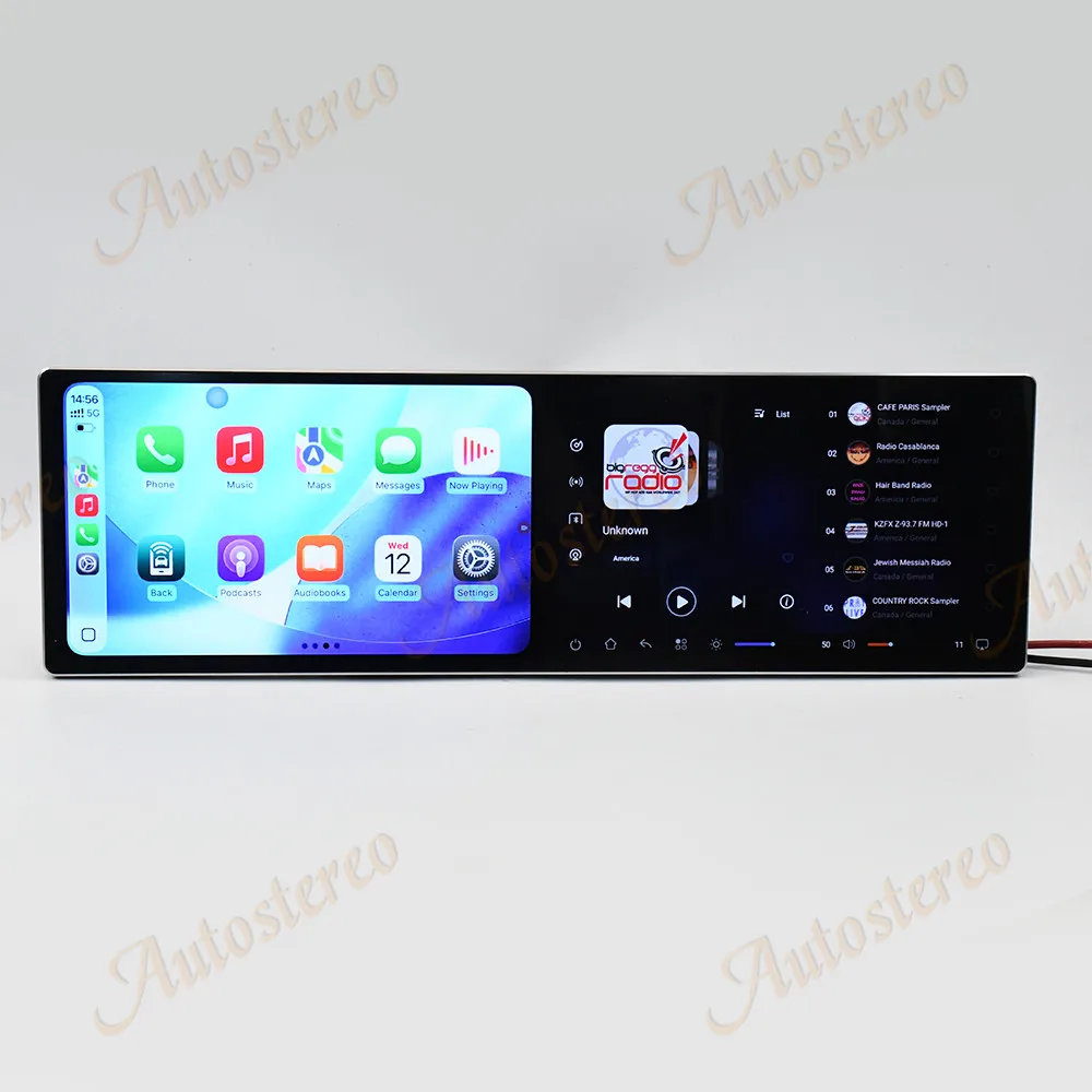 Dual 10.1 inch Screen For Mazda CX-4  2016-2021Car GPS Android 15 Navigation  Multimedia Player Car Radio Auto Head Unit
