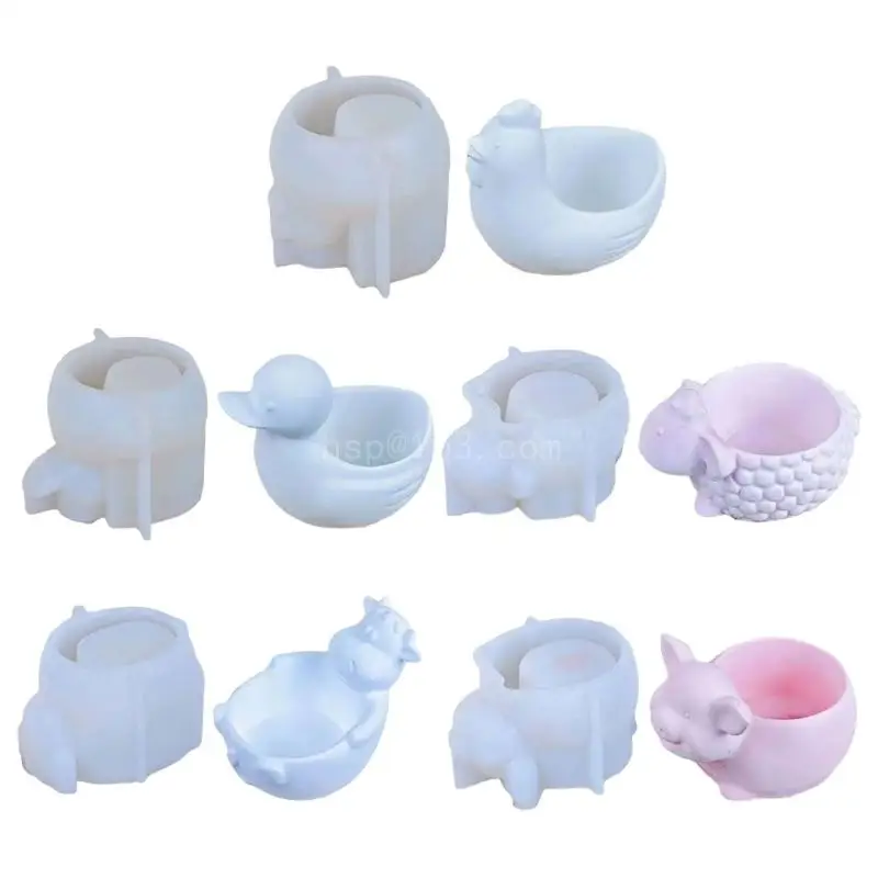 

Succulent Planter Molds Flowerpot Mold Craft Molds Animal Base Molds Crafting Moulds for Crafting Planter