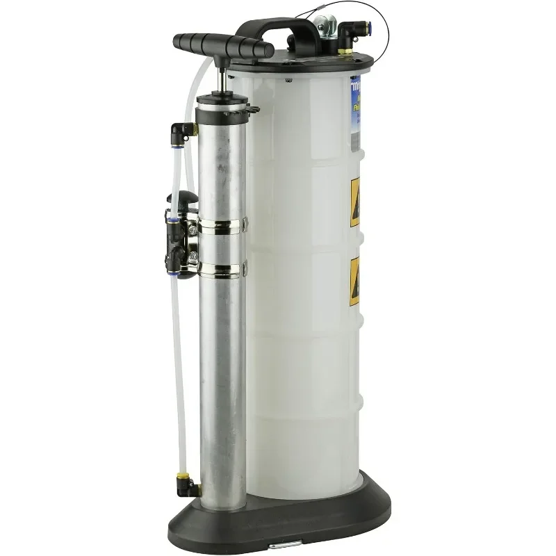 NEW.7201 2.3 Gallon Fluid Evacuator Extractor and Dispensing Pump, Push Button, Manual Operation, Chemical-Resistant Polyethylen