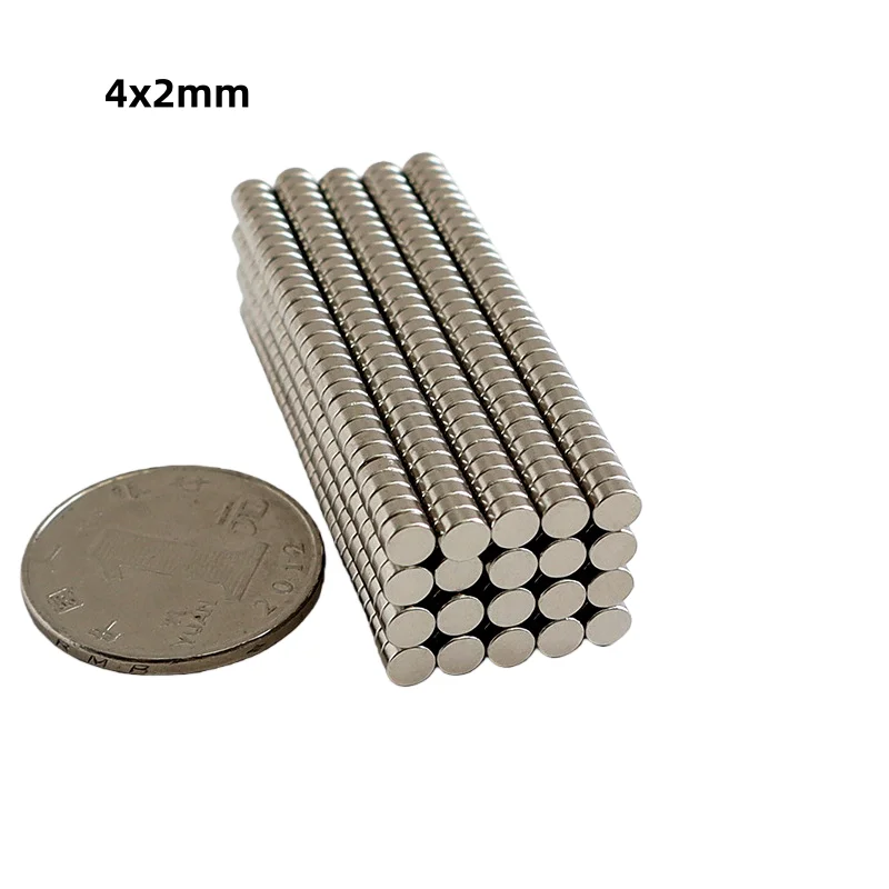 4x2mm Round Magnets 4*2mm for DIY, Craft Home Organization, for Tool Storage, Whiteboard Notes Display Fixing 4mmx2mm