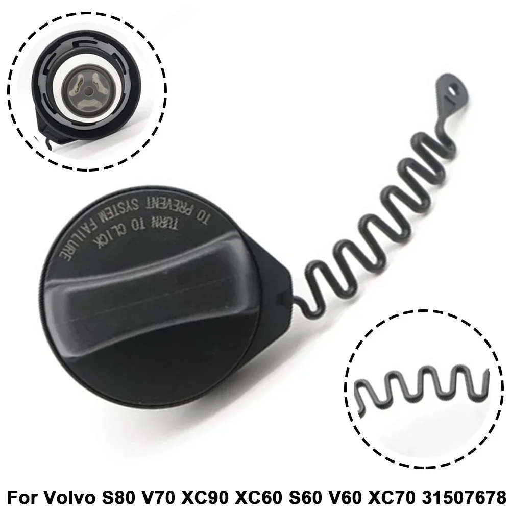 Car Fuel Gas Cap Cover For Volvo S60 S80 V60 V70 XC60 XC70 XC90 S40 V50 C30 C70 31392044 31507678 31321925 Replacement PART